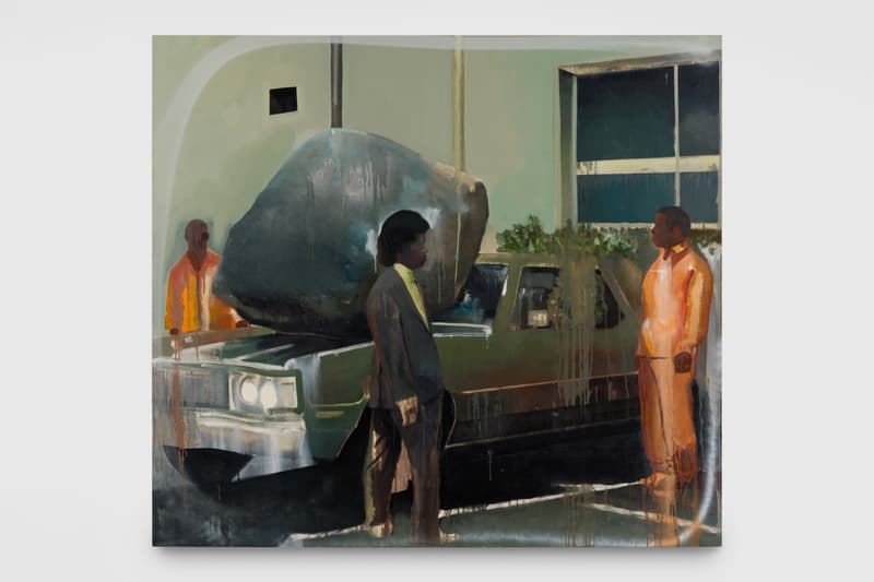 devin b johnson ritual of welcome nicodim gallery los angeles exhibition art artworks paintings