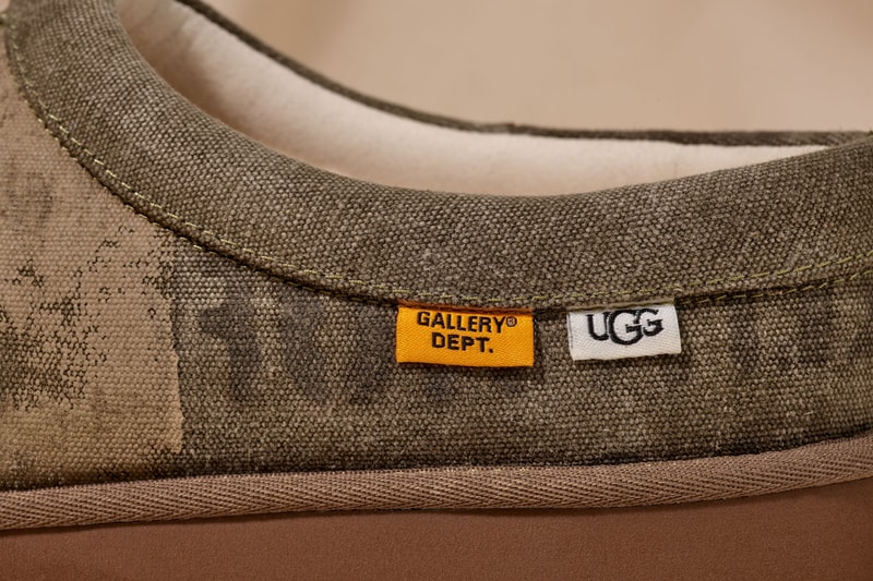 GALLERY DEPT. x UGG's Second Collaboration Is Rodeo-Ready denim canvas boot release info Josué Thomas’ upcycling drop cowboy recycled sustainable collab footwear shoe boots slipper tasman 