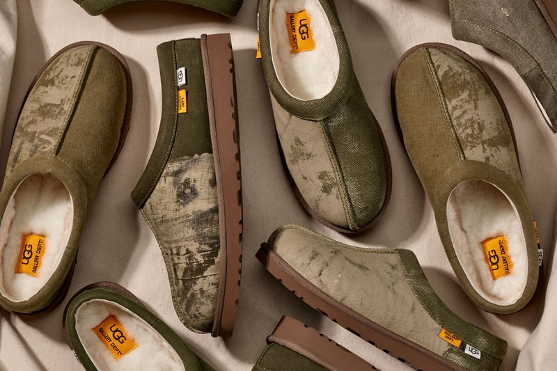 GALLERY DEPT. x UGG's Second Collaboration Is Rodeo-Ready denim canvas boot release info Josué Thomas’ upcycling drop cowboy recycled sustainable collab footwear shoe boots slipper tasman 