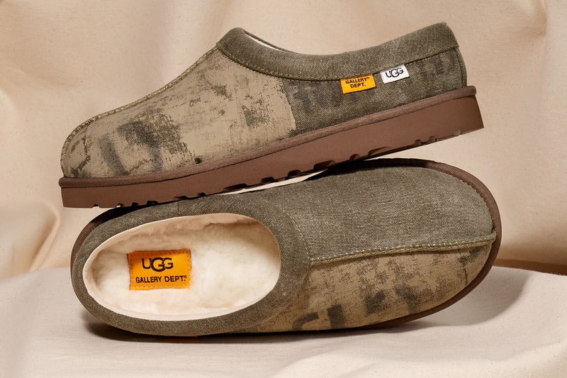 GALLERY DEPT. x UGG's Second Collaboration Is Rodeo-Ready denim canvas boot release info Josué Thomas’ upcycling drop cowboy recycled sustainable collab footwear shoe boots slipper tasman 