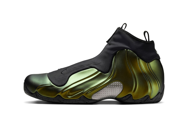Nike Air Flightposite "Metallic Gold" Slated To Return This Fall october 2024 Gold/Black-Metallic Silver-White-Black  FV5582-700 slip on boots swoosh irridescent