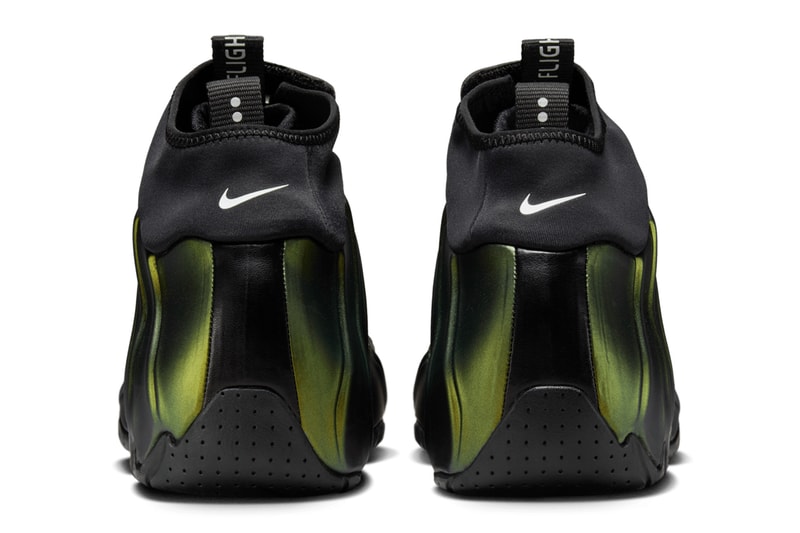 Nike Air Flightposite "Metallic Gold" Slated To Return This Fall october 2024 Gold/Black-Metallic Silver-White-Black  FV5582-700 slip on boots swoosh irridescent