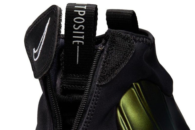 Nike Air Flightposite "Metallic Gold" Slated To Return This Fall october 2024 Gold/Black-Metallic Silver-White-Black  FV5582-700 slip on boots swoosh irridescent