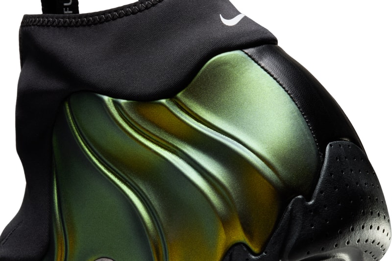 Nike Air Flightposite "Metallic Gold" Slated To Return This Fall october 2024 Gold/Black-Metallic Silver-White-Black  FV5582-700 slip on boots swoosh irridescent