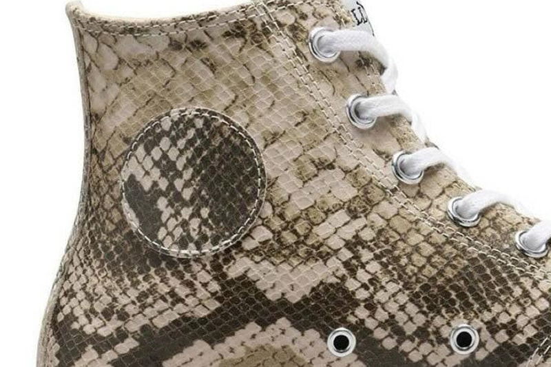 Converse x Stüssy Slithers Through the Grass collab release info sneaker chuck 70 laces upper footwear price website link