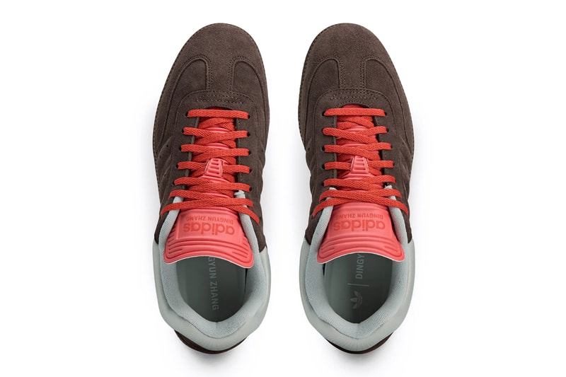 Dingyun Zhang x adidas Samba Collaboration IF9703 IF9704 Release Info ”White Vapour” “Oxidized Brown/Solar Red”