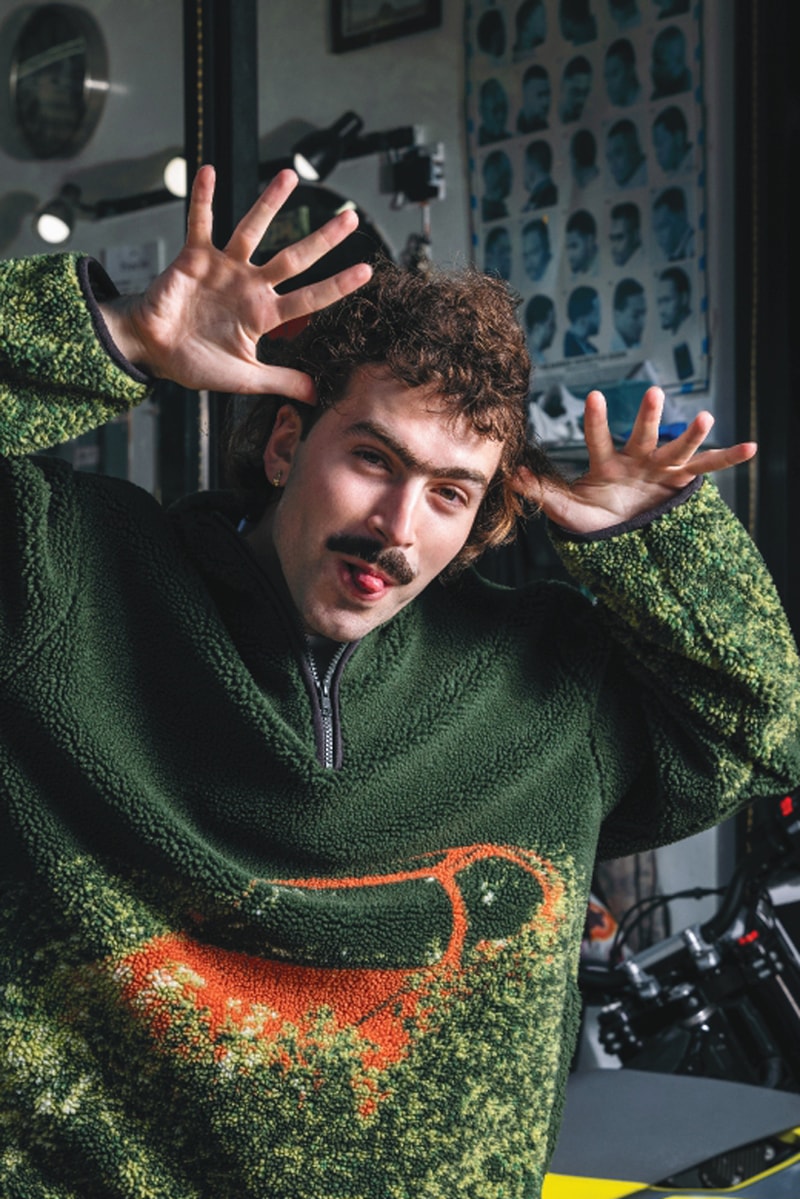 MARKET FW24 Is for the Great Outdoors … and Indoors collection fall winter 2024 lookbook release info fish new york city price model fleece smiley graphic fleece camo colorway