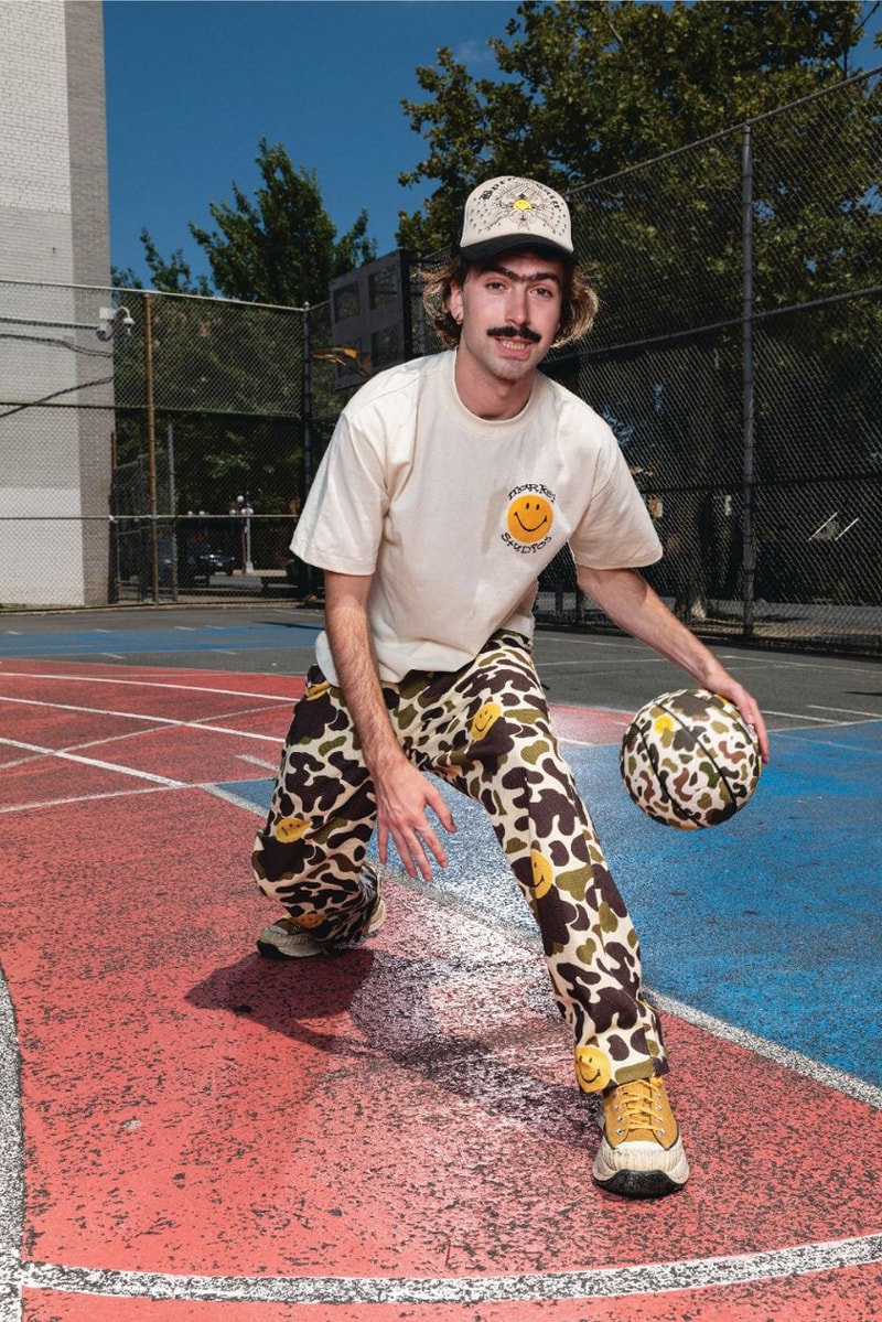 MARKET FW24 Is for the Great Outdoors … and Indoors collection fall winter 2024 lookbook release info fish new york city price model fleece smiley graphic fleece camo colorway