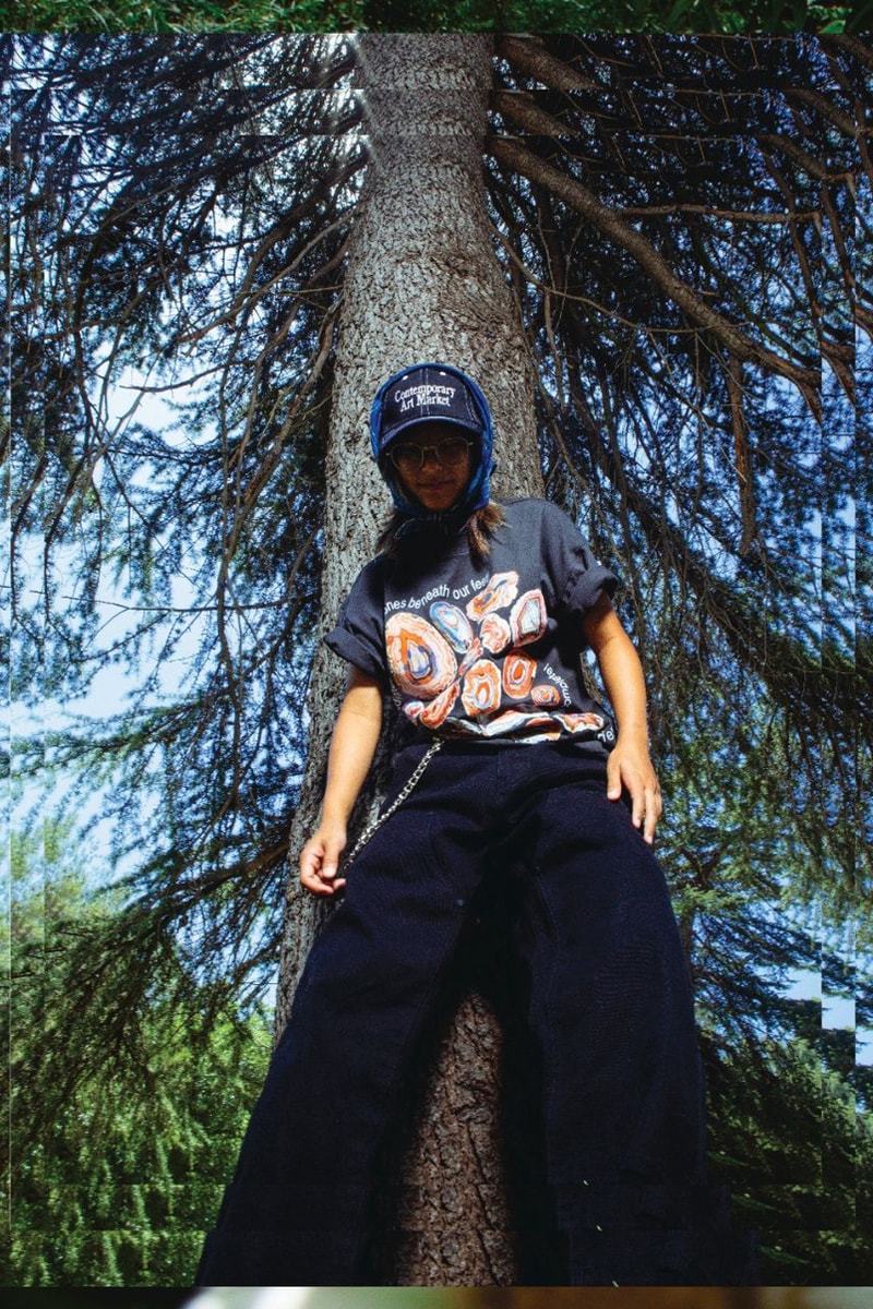 MARKET FW24 Is for the Great Outdoors … and Indoors collection fall winter 2024 lookbook release info fish new york city price model fleece smiley graphic fleece camo colorway