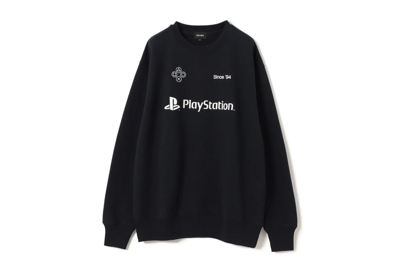 PlayStation Joins Forces With BEAMS for 30th Anniversary Apparel Collection collaboration button controller hoodies crewnecks sweaters