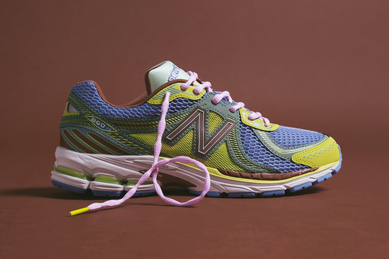 First Look at the Up There x New Balance 860v2 multi-color collaboration australian retailers sneakers collaboration comfortable dad shoe colorful vibrant aussie aus sydney melbourne