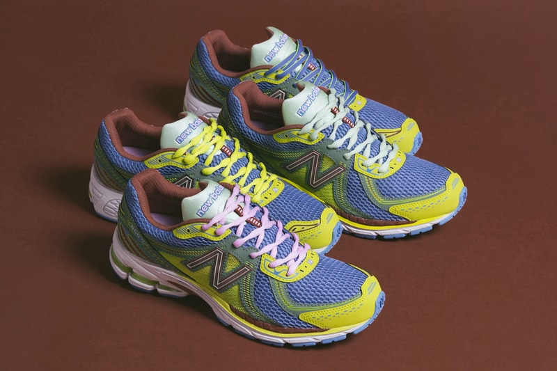 First Look at the Up There x New Balance 860v2 multi-color collaboration australian retailers sneakers collaboration comfortable dad shoe colorful vibrant aussie aus sydney melbourne