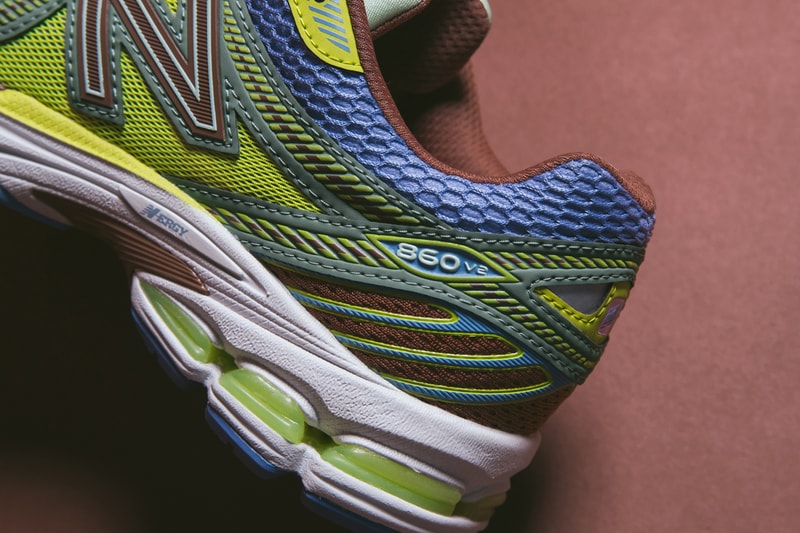 First Look at the Up There x New Balance 860v2 multi-color collaboration australian retailers sneakers collaboration comfortable dad shoe colorful vibrant aussie aus sydney melbourne