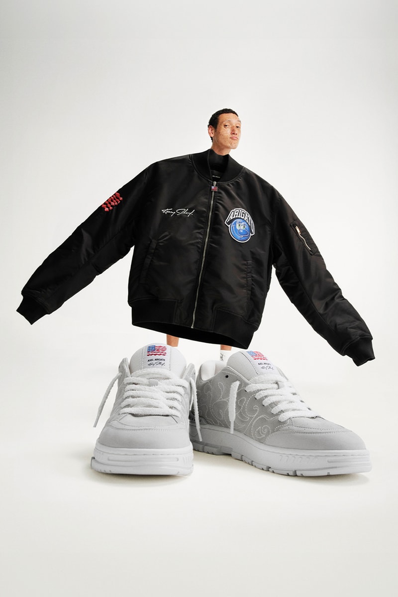 Kenny Scharf Stamps His Sketches Atop Axel Arigato's Signature Silhouettes release info fashion footwear swedish collab collaboration drop price website new york city 