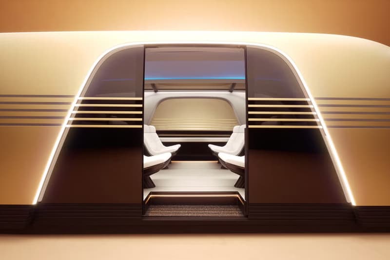 Elon Musk Advocates for a 'Tron'-Like Future With the Tesla Robovan robotaxi art-deco design locomotives train bus