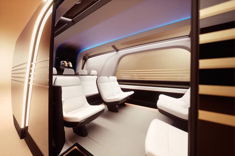 Elon Musk Advocates for a 'Tron'-Like Future With the Tesla Robovan robotaxi art-deco design locomotives train bus