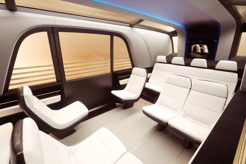 Elon Musk Advocates for a 'Tron'-Like Future With the Tesla Robovan robotaxi art-deco design locomotives train bus