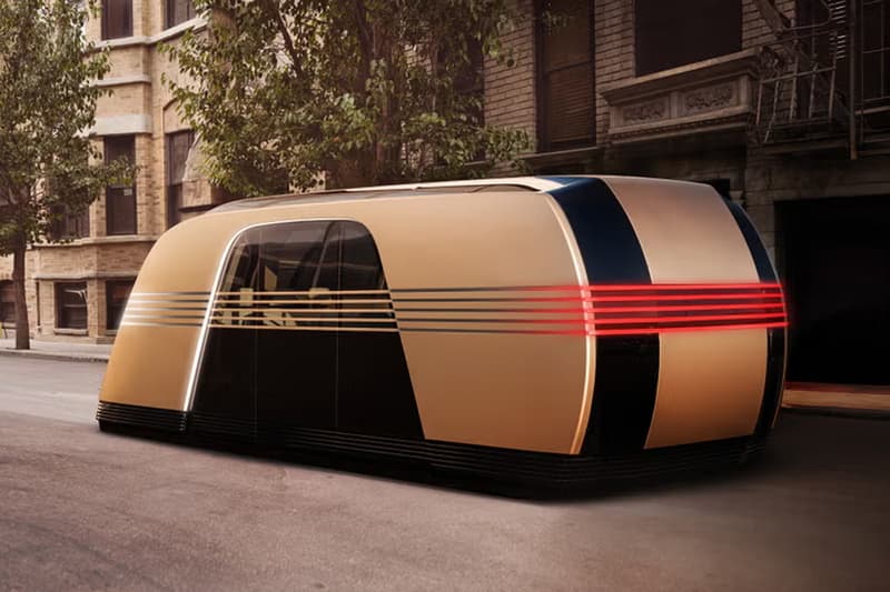 Elon Musk Advocates for a 'Tron'-Like Future With the Tesla Robovan robotaxi art-deco design locomotives train bus