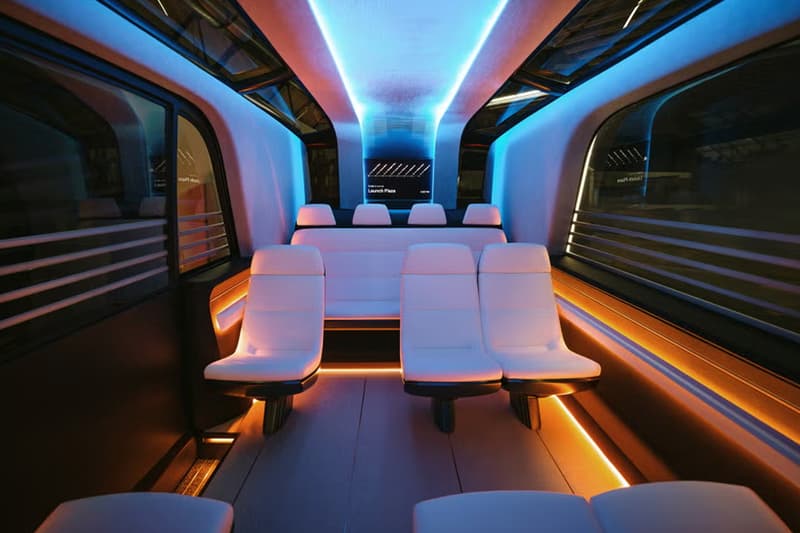 Elon Musk Advocates for a 'Tron'-Like Future With the Tesla Robovan robotaxi art-deco design locomotives train bus