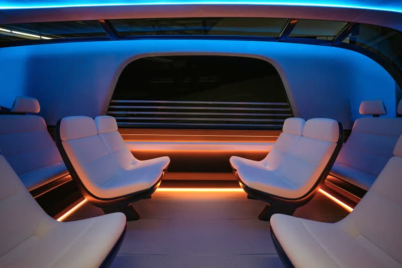 Elon Musk Advocates for a 'Tron'-Like Future With the Tesla Robovan robotaxi art-deco design locomotives train bus