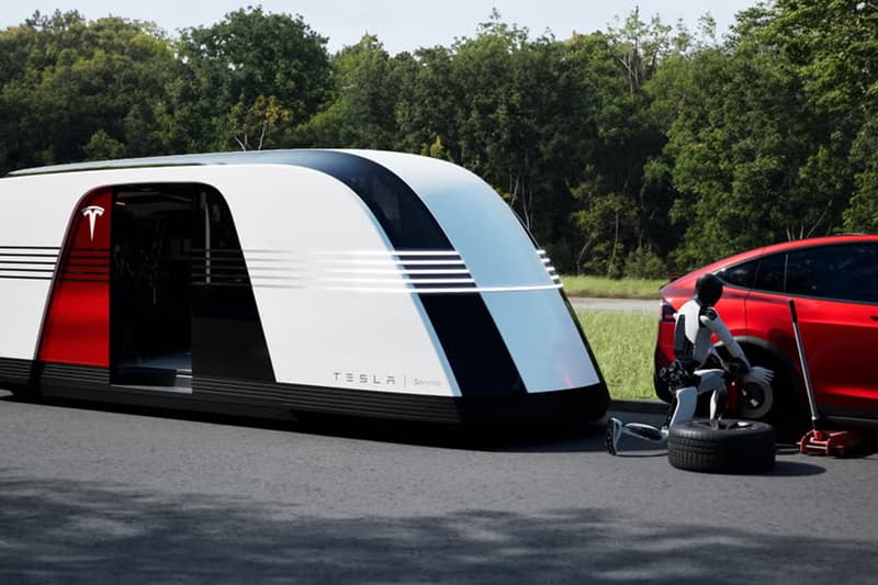 Elon Musk Advocates for a 'Tron'-Like Future With the Tesla Robovan robotaxi art-deco design locomotives train bus