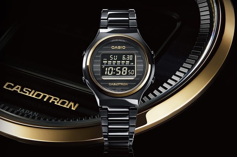 Casio Reimagines the Casiotron in Black and Gold