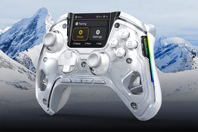 The Manba One Controller For Nintendo Switch, Mobile and PC Features a Built-In Interactive Screen