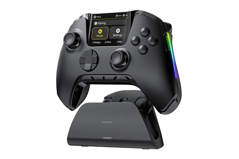 This Manba One Controller PC and Switch Has a Built-In Interactive Screen Nintendo Rog Ally Steam Deck Anbernic Retroid Pocket Pro Ayaneo Odin 2 Pro Controller