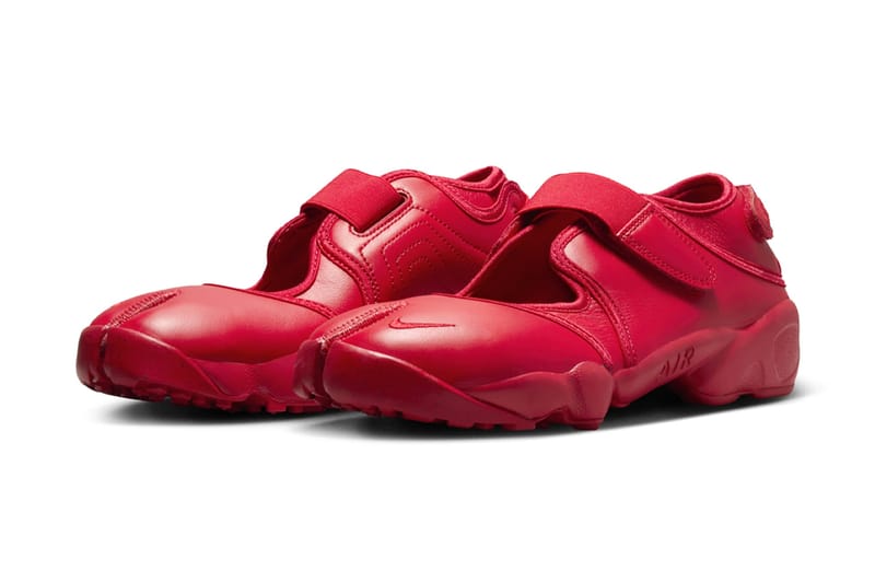 Nike поднимает уровень Air Rift с кожаной моделью «Fire Red»