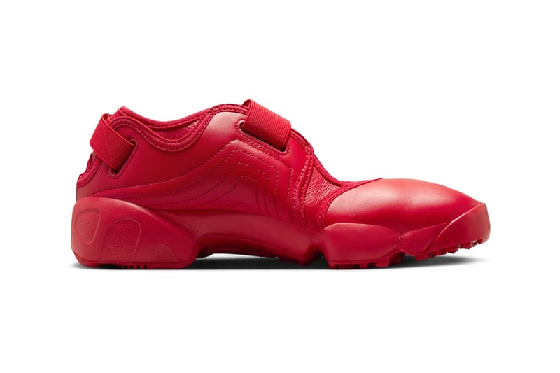 red nike velcro shoes