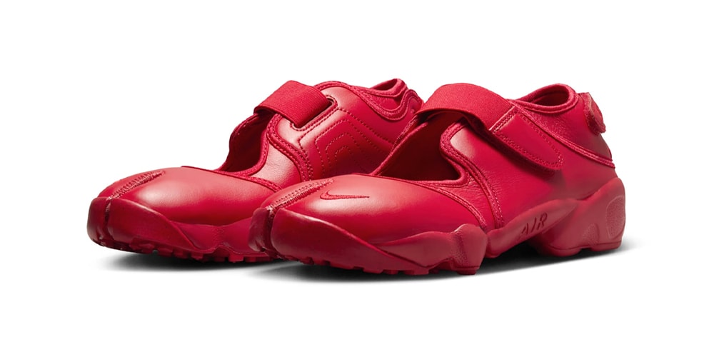 Nike Elevates the Air Rift With Leather “Fire Red” Model