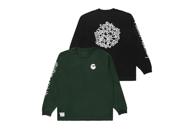 keith haring malbon golf collaboration capsule collection sweater vest fleece t shirt polo hat bag shorts hoodie long sleeve dancing men green yellow white black