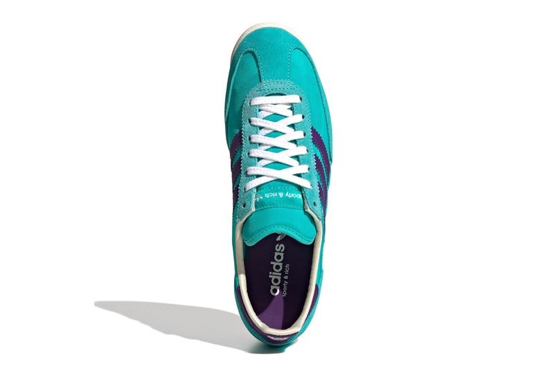 Sporty & Rich Serves Up Two New Adidas Originals SL 72 Colorways emily oberg footwear sneaker release info drop "Mint Rush/Power Purple/Cream White" and "Light Yellow/Real Blue/Footwear White" price upper collab