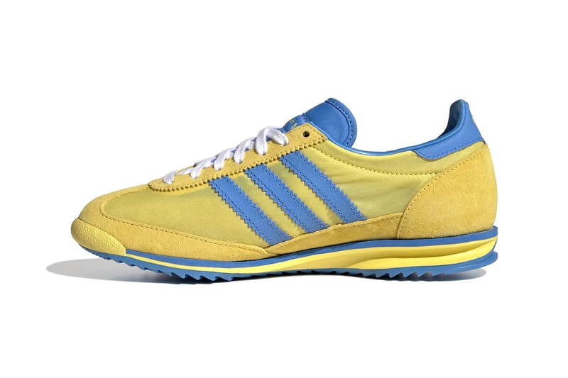 Sporty & Rich Serves Up Two New Adidas Originals SL 72 Colorways emily oberg footwear sneaker release info drop "Mint Rush/Power Purple/Cream White" and "Light Yellow/Real Blue/Footwear White" price upper collab