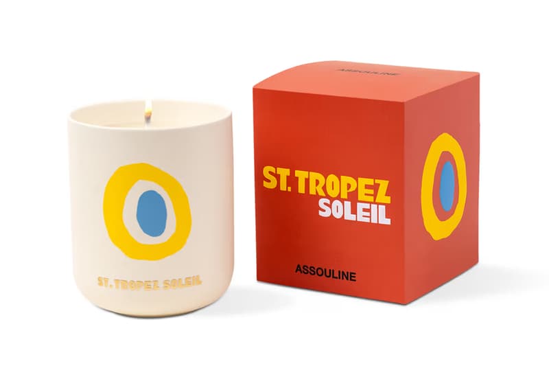 assouline travel from home candle collection series scents st tropez tuscany miami beach details launch coffee table books