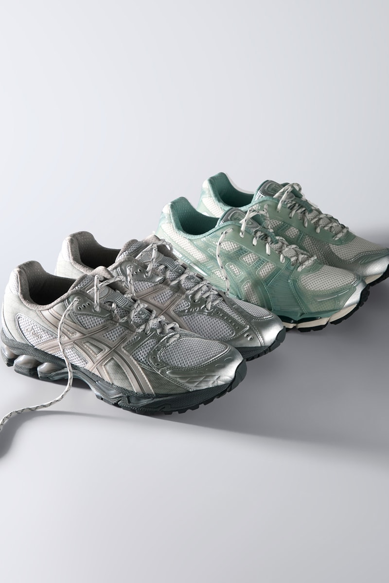 Ronnie Fieg Previews Upcoming Kith x ASICS GEL-KAYANO 12.1 Collaboration mint green light sage minty green breathable mesh fall 2024