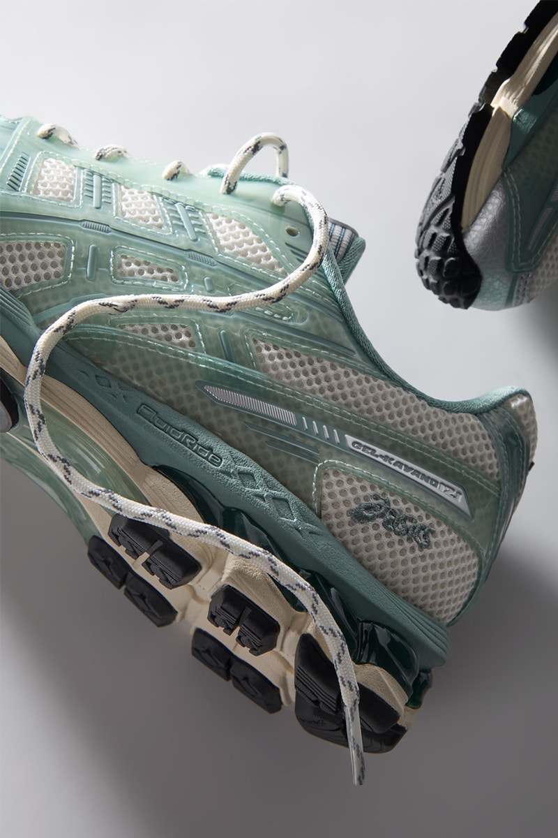 Ronnie Fieg Previews Upcoming Kith x ASICS GEL-KAYANO 12.1 Collaboration mint green light sage minty green breathable mesh fall 2024