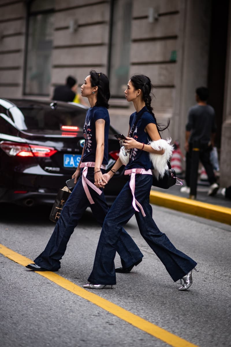 Shanghai Fashion Week SS25 Street Style