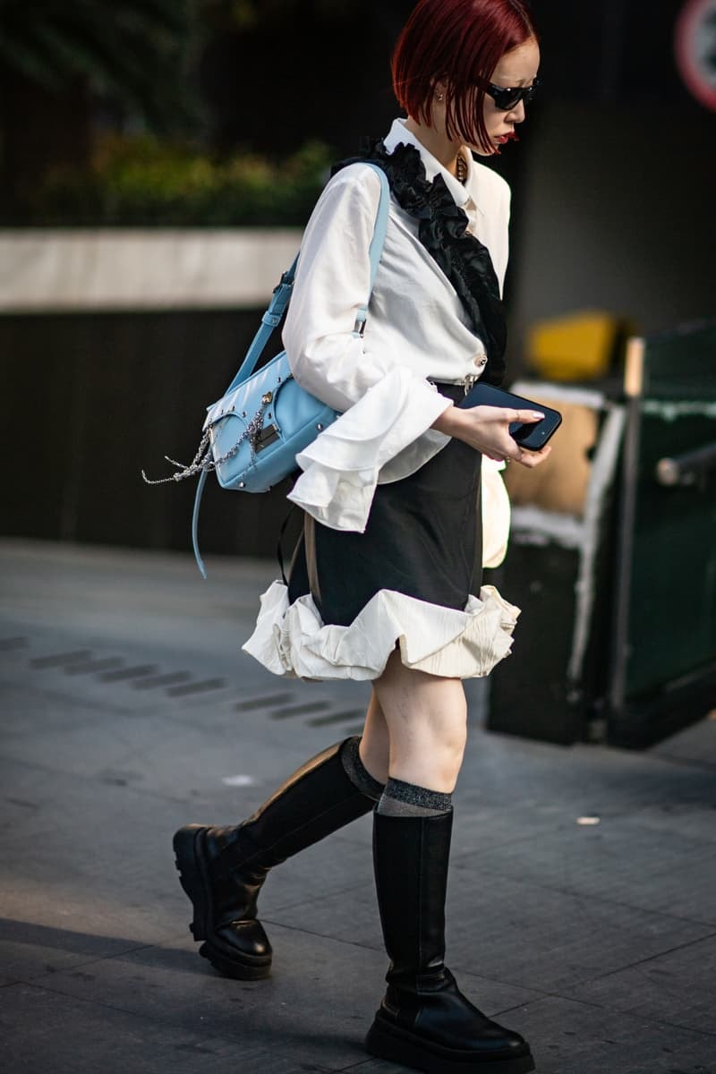 Shanghai Fashion Week SS25 Street Style
