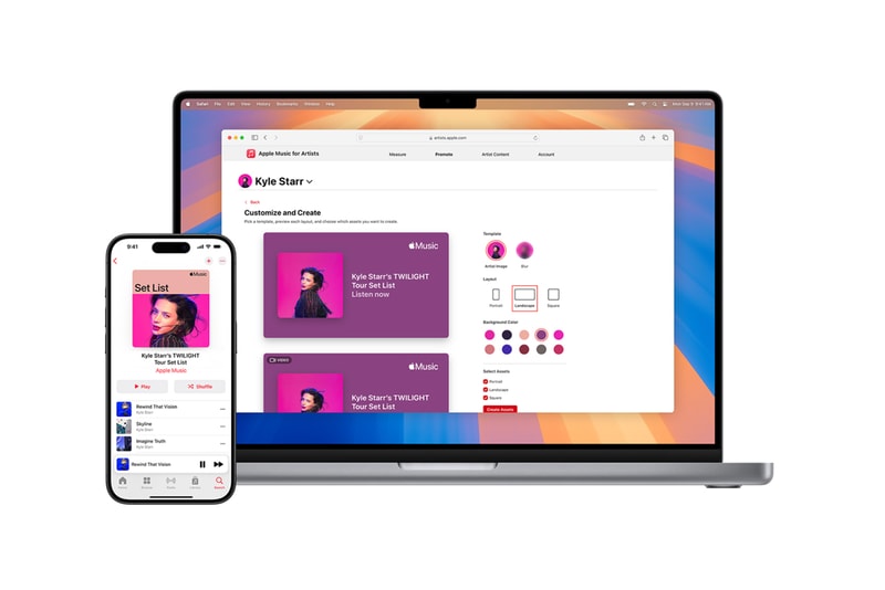 apple music new feature tool concert show setlist create playlist add songs bandsintown shazam accounts details