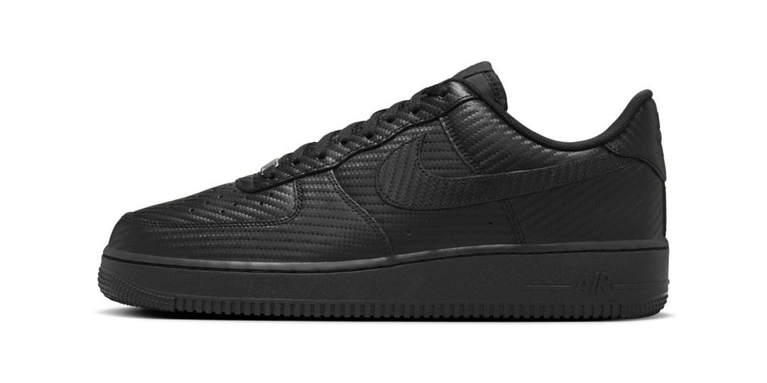 Carbon Fiber Covers the Notorious All-Black Nike Air Force 1 Low