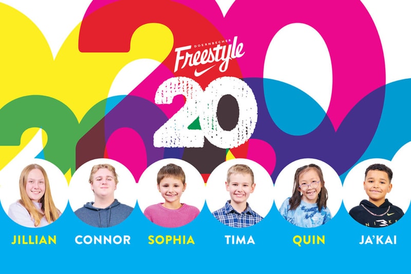 Nike Doernbecher Freestyle XX Collection Info release date store list buying guide photos price Air Jordan 6 Air Max DN Sunder 180 Sabrina 2 Pegasus 41 Jordan 20 auction