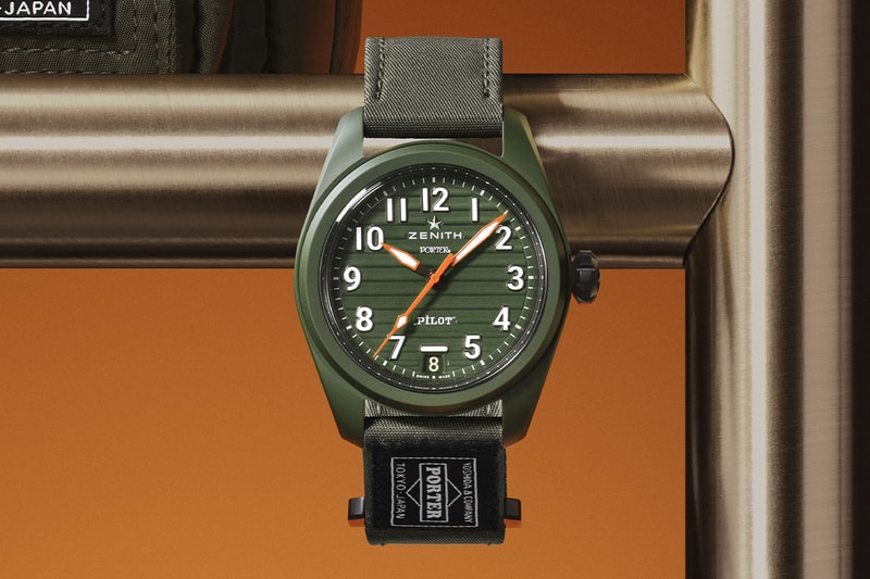 Zenith x Porter LTE Pilot Collection Release Info khaki ceramic PILOT Automatic PILOT Big Date Flyback chronograph limited editions collaboration