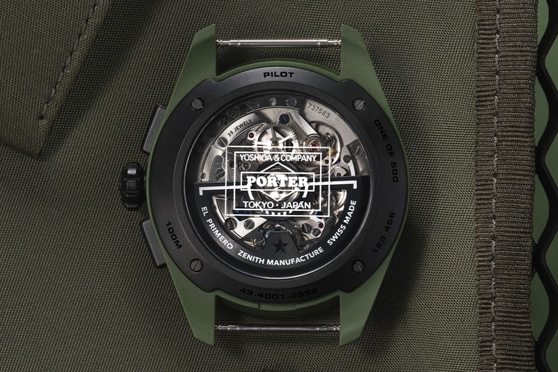 Zenith x Porter LTE Pilot Collection Release Info khaki ceramic PILOT Automatic PILOT Big Date Flyback chronograph limited editions collaboration