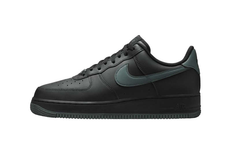 Nike Air Force 1 Low Releases in "Vintage Green/Black" Black/Vintage Green swoosh stealthy