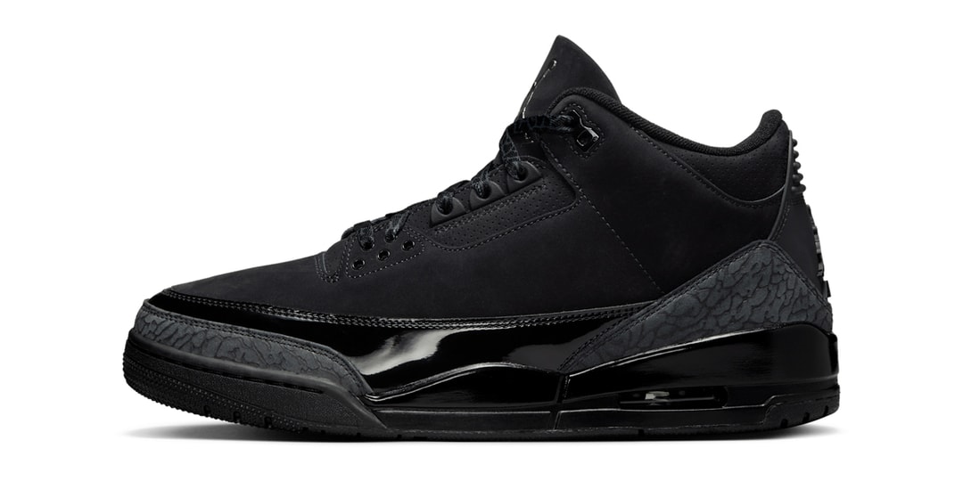 Official Look at Next Year's Air Jordan 3 "Black Cat"