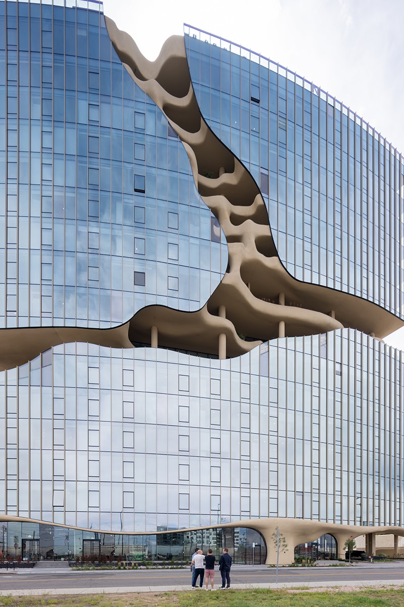 MAD's Latest Project features a "Cracked-Open" Facade