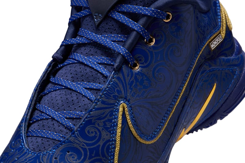 blue and gold lebrons