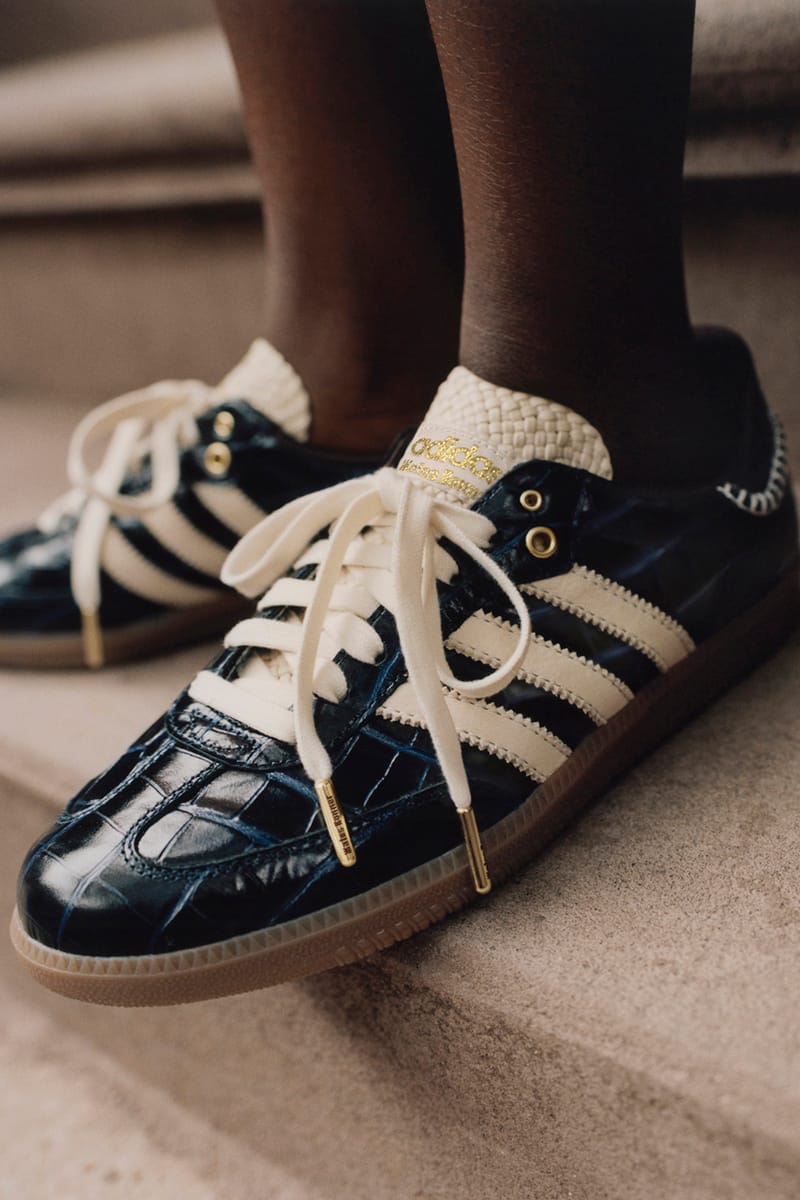 ADIDAS ORIGINALS BY WALES BONNER ニット adidas Originals - Wales Bonner Samba Pony Tonal Low Trainers | HBX