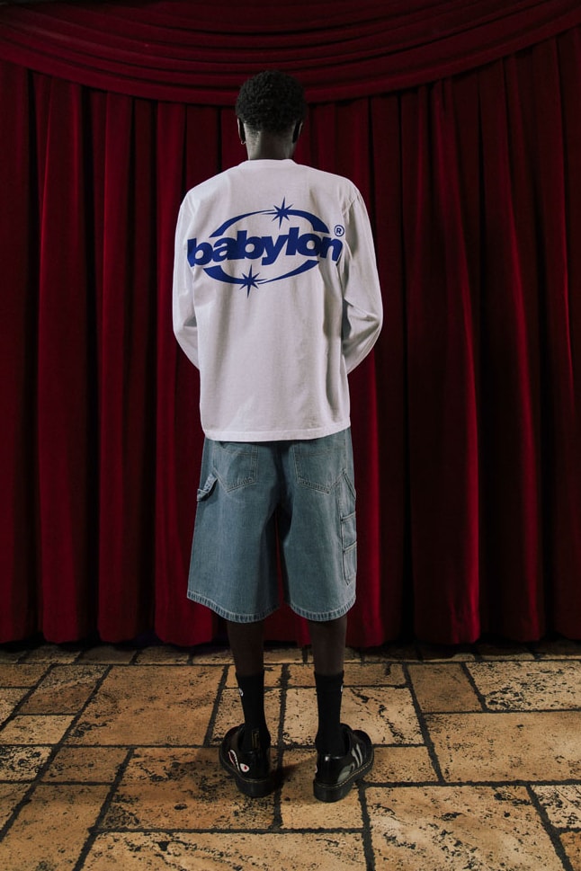 Babylon LA Lifts the Curtain on First FW24 Drop lookbook collection release info price shop los angeles streetwear fashion graphic 